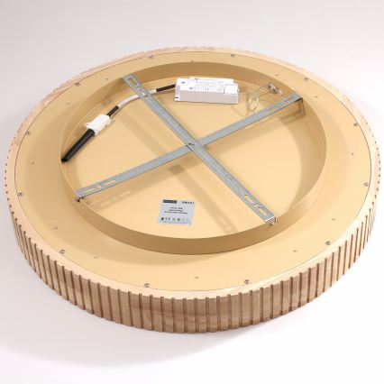 Brilagi - Lámpara de techo LED FALCON WOOD MODERN LED/40W/230V 3000/4000/6000K, diámetro 60 cm, madera
