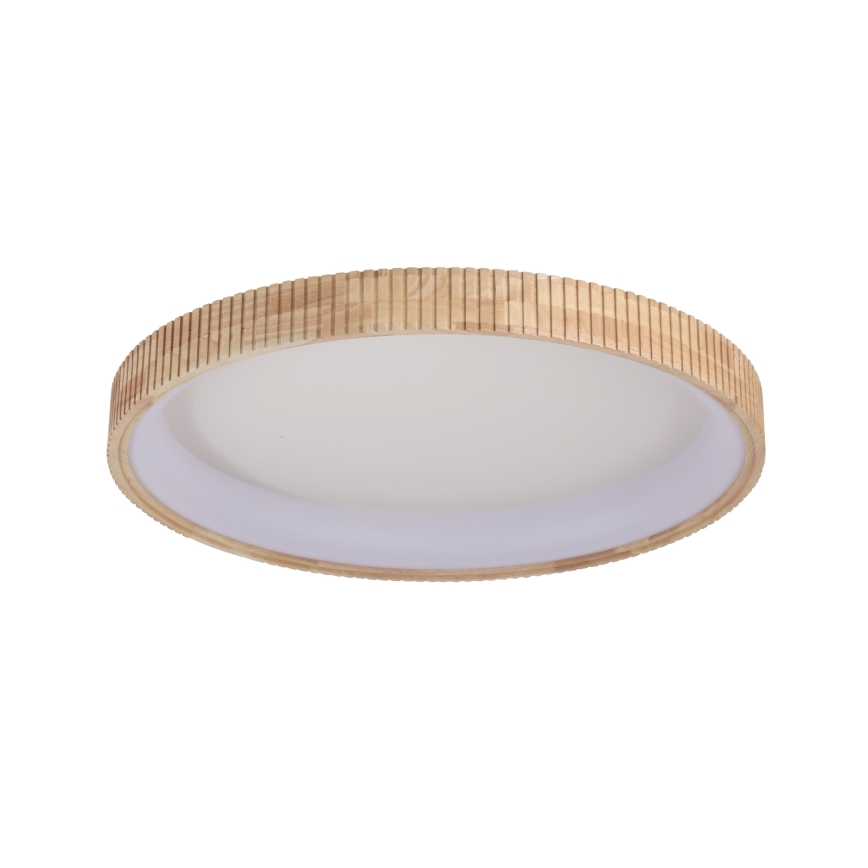 Brilagi - Lámpara de techo LED FALCON WOOD MODERN LED/60W/230V 3000/4000/6000K Ø 80 cm acabado en madera