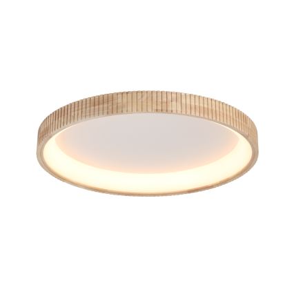 Brilagi - Lámpara de techo LED FALCON WOOD MODERN LED/60W/230V 3000/4000/6000K Ø 80 cm acabado en madera