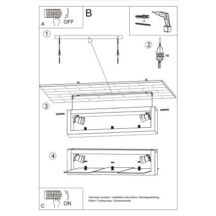 Brilagi - Lámpara de techo LED HERA 2xE27/7,5W/230V 43x43 cm madera