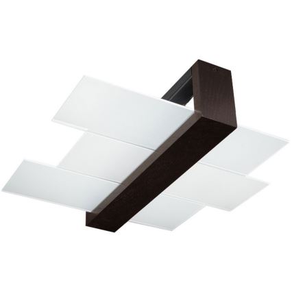 Brilagi - Lámpara de techo LED HERA 2xE27/7,5W/230V 43x43 cm wenge
