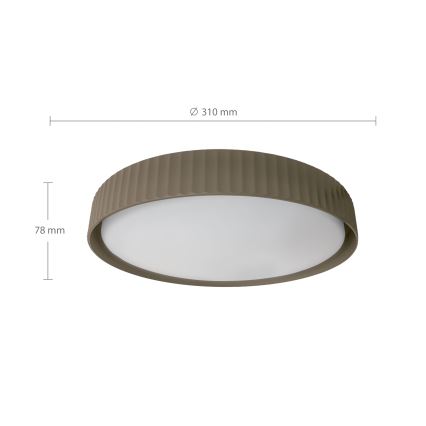 Brilagi - Lámpara de techo LED LUCIA LED/24W/230V Ø 31 cm topo