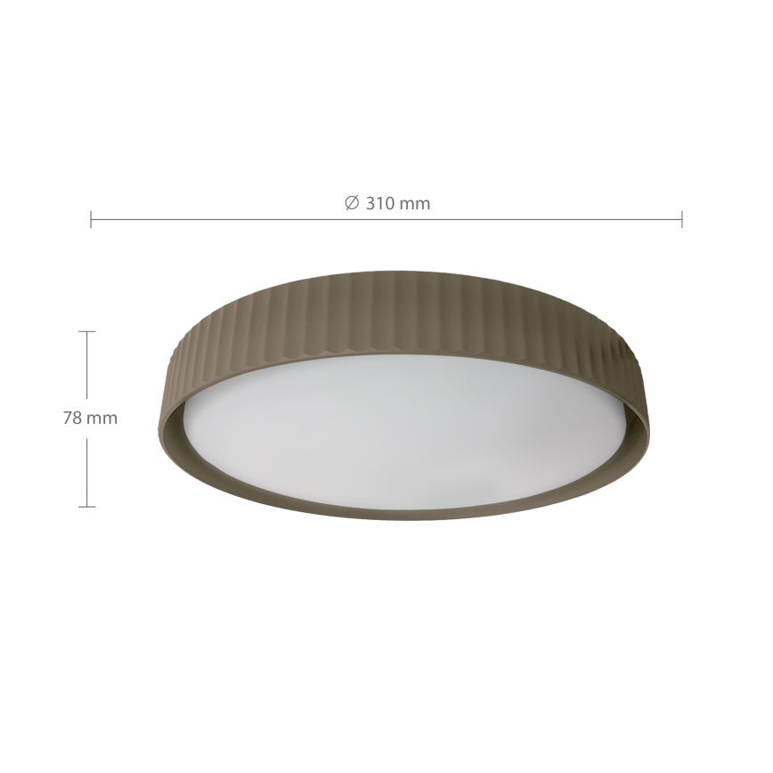 Brilagi - Lámpara de techo LED LUCIA LED/24W/230V Ø 31 cm topo