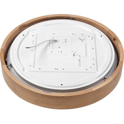 Brilagi - Lámpara de techo LED regulable MANAROLA SMART LED/24W/230V 2700-6500K roble Ø 41 cm Wi-Fi + mando a distancia Tuya