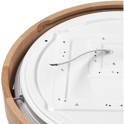 Brilagi - Lámpara de techo LED regulable MANAROLA SMART LED/24W/230V 2700-6500K roble Ø 41 cm Wi-Fi + mando a distancia Tuya
