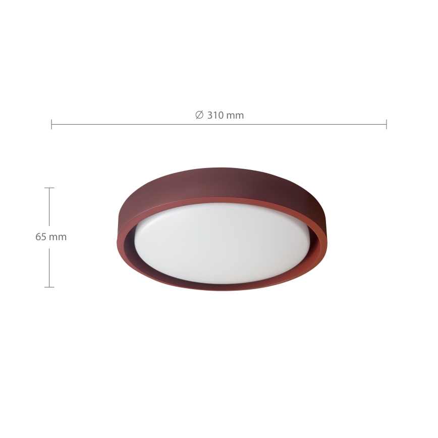 Brilagi - Lámpara de techo LED MATTEO LED/24W/230V, diámetro 31 cm, roja