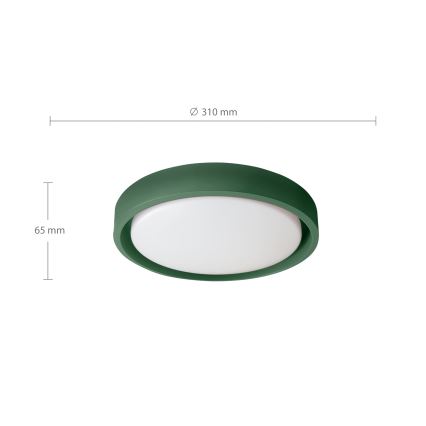 Brilagi - Lámpara de techo LED MATTEO LED/24W/230V Ø 31 cm, verde