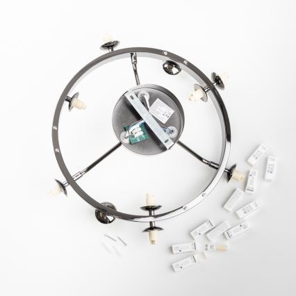 Brilagi - Lámpara de techo LED MILLA 10xG9/3W/230V cromo brillante/ahumado