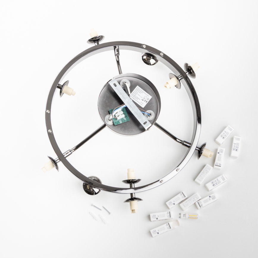 Brilagi - Lámpara de techo LED MILLA 10xG9/3W/230V cromo brillante/ahumado