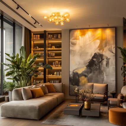 Brilagi - Lámpara de techo LED MILLA 10xG9/3W/230V dorado