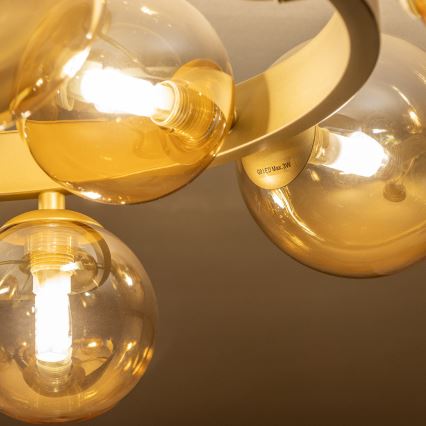 Brilagi - Lámpara de techo LED MILLA 10xG9/3W/230V dorado