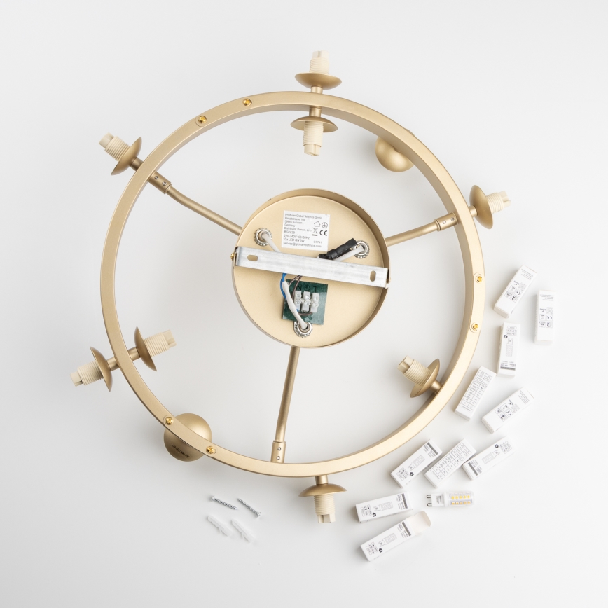 Brilagi - Lámpara de techo LED MILLA 10xG9/3W/230V dorado