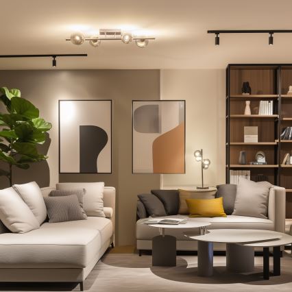 Brilagi - Lámpara de techo LED MILLA 4xG9/3W/230V cromo brillante/ahumado