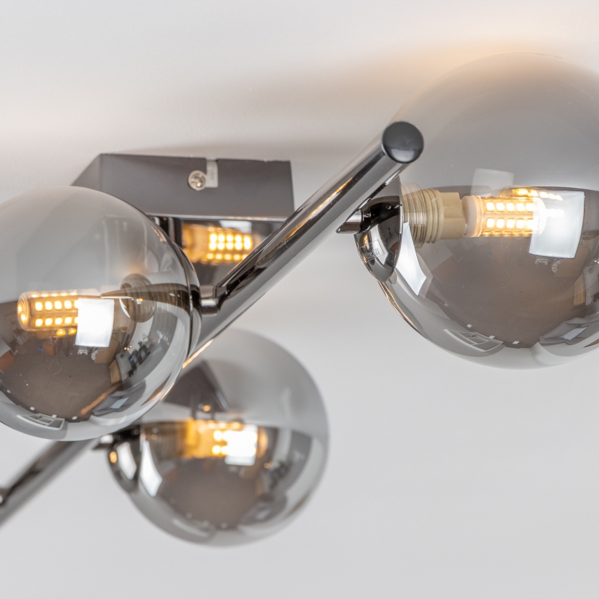 Brilagi - Lámpara de techo LED MILLA 4xG9/3W/230V cromo brillante/ahumado