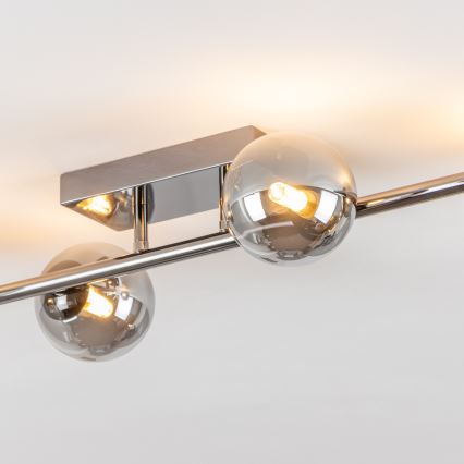 Brilagi - Lámpara de techo LED MILLA 4xG9/3W/230V cromo brillante/ahumado