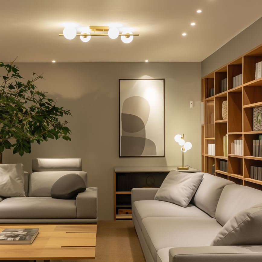Brilagi - Lámpara de techo LED MILLA 4xG9/3W/230V dorado/blanco