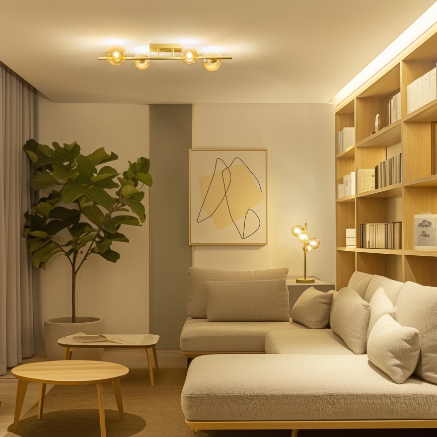 Brilagi - Lámpara de techo LED MILLA 4xG9/3W/230V dorado