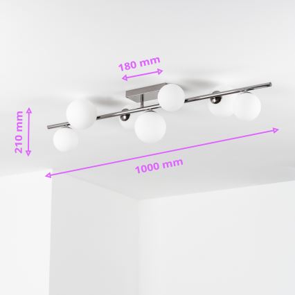 Brilagi - Lámpara de techo LED MILLA 7xG9/3W/230V cromo brillante/blanco