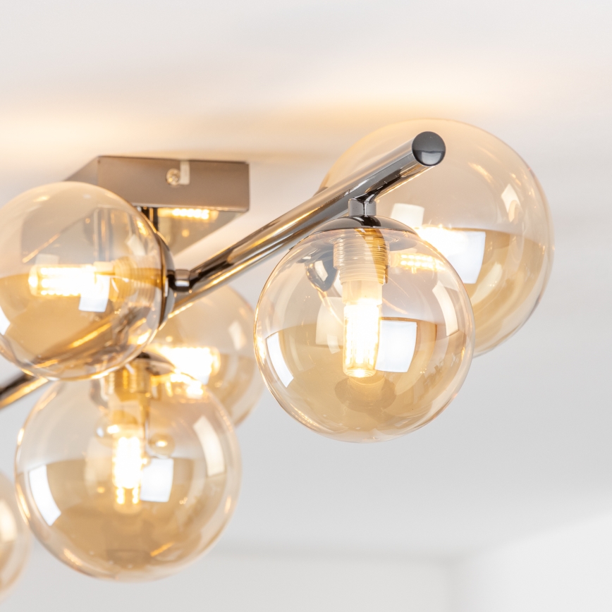 Brilagi - Lámpara de techo LED MILLA 7xG9/3W/230V cromo brillante/dorado