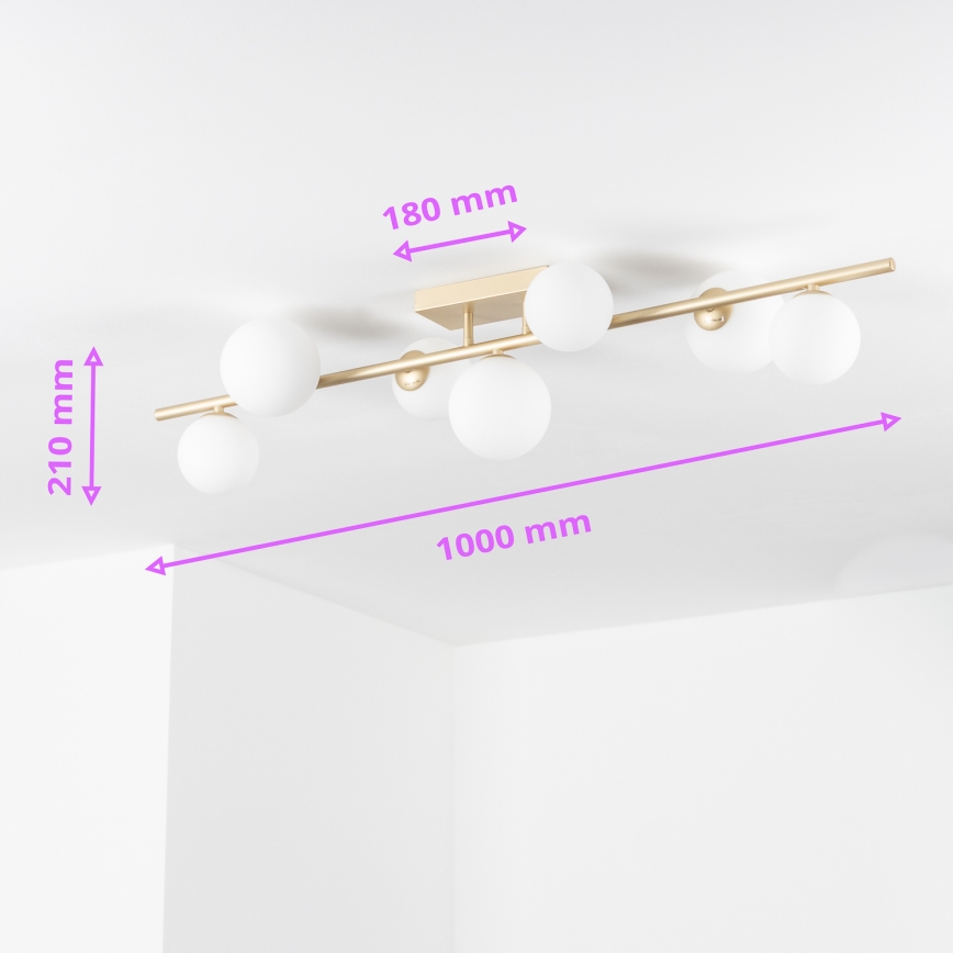 Brilagi - Lámpara de techo LED MILLA 7xG9/3W/230V dorado/blanco