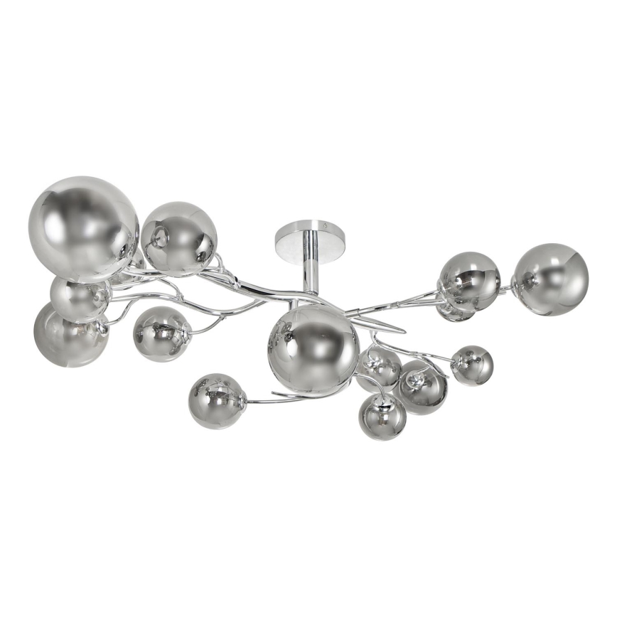 Brilagi - Lámpara de techo LED MISTEL 15xG9/3W/230V cromo brillante/ahumado