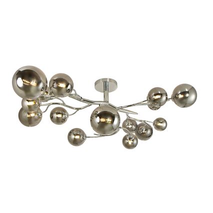 Brilagi - Lámpara de techo LED MISTEL 15xG9/3W/230V cromo brillante/ahumado