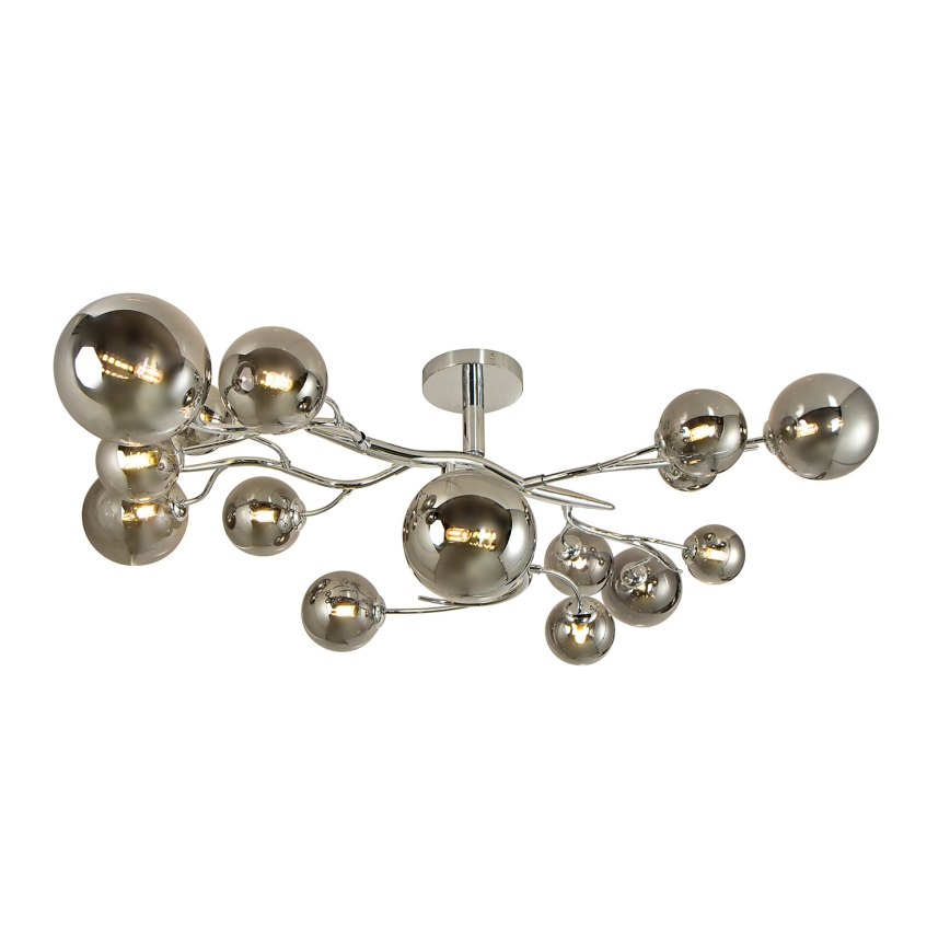 Brilagi - Lámpara de techo LED MISTEL 15xG9/3W/230V cromo brillante/ahumado