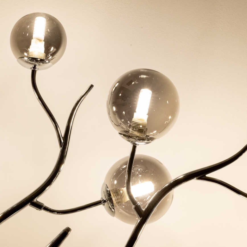 Brilagi - Lámpara de techo LED MISTEL 15xG9/3W/230V cromo brillante/ahumado