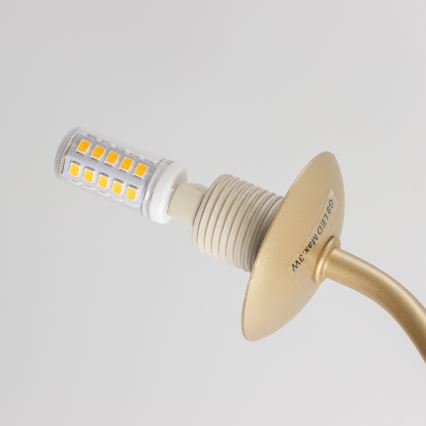 Brilagi - Lámpara de techo LED MISTEL 15xG9/3W/230V dorado/blanco