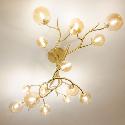 Brilagi - Lámpara de techo LED MISTEL 15xG9/3W/230V dorado