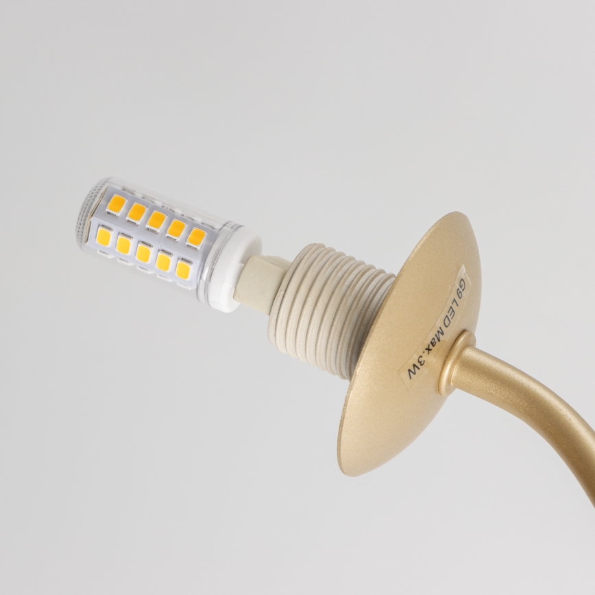 Brilagi - Lámpara de techo LED MISTEL 15xG9/3W/230V dorado