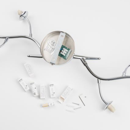 Brilagi - Lámpara de techo LED MISTEL 6xG9/3W/230V cromo brillante/ahumado