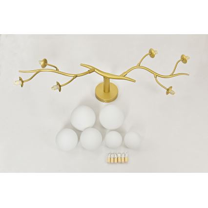 Brilagi - Lámpara de techo LED MISTEL 6xG9/3W/230V dorado/blanco