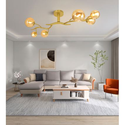 Brilagi - Lámpara de techo LED MISTEL 6xG9/3W/230V dorado
