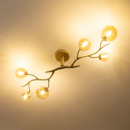 Brilagi - Lámpara de techo LED MISTEL 6xG9/3W/230V dorado