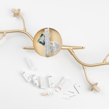 Brilagi - Lámpara de techo LED MISTEL 6xG9/3W/230V dorado