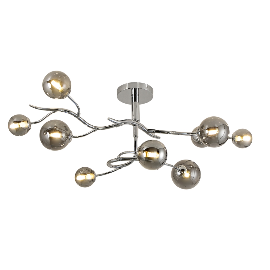 Brilagi - Lámpara de techo LED MISTEL 9xG9/3W/230V cromo brillante/ahumado