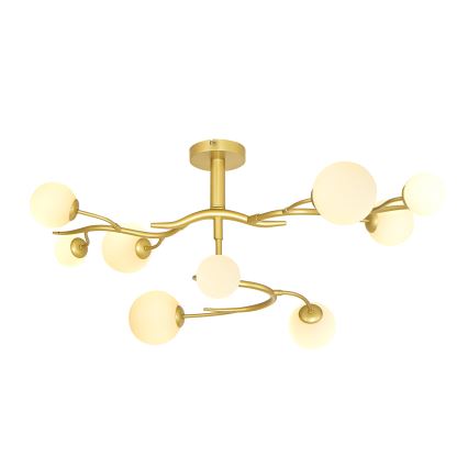 Brilagi - Lámpara de techo LED MISTEL 9xG9/3W/230V dorado/blanco