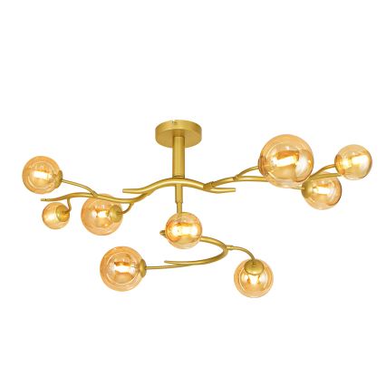 Brilagi - Lámpara de techo LED MISTEL 9xG9/3W/230V dorado