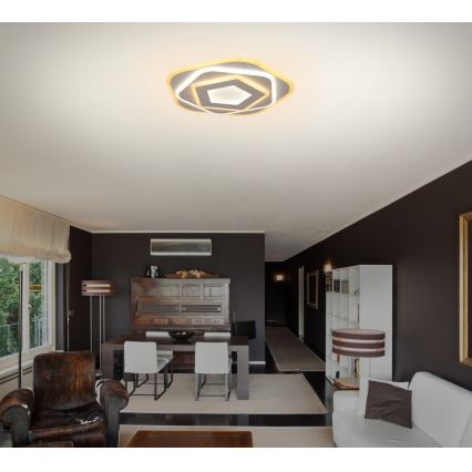 Brilagi - Luminaria de techo LED regulable MODERN MINI LED/53W/230V 3000-6000K Ø30 cm + mando a distancia