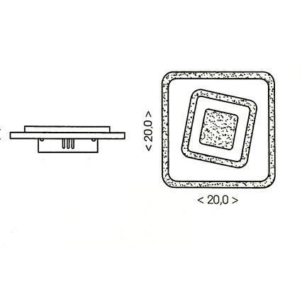 Brilagi - Lámpara de techo LED MODERN MINI LED/32W/230V 3000/4000/6000K