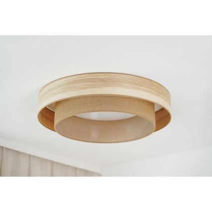 Brilagi - Lámpara de techo LED MONTANA BOHO LED/26W/230V Ø 60 cm marrón