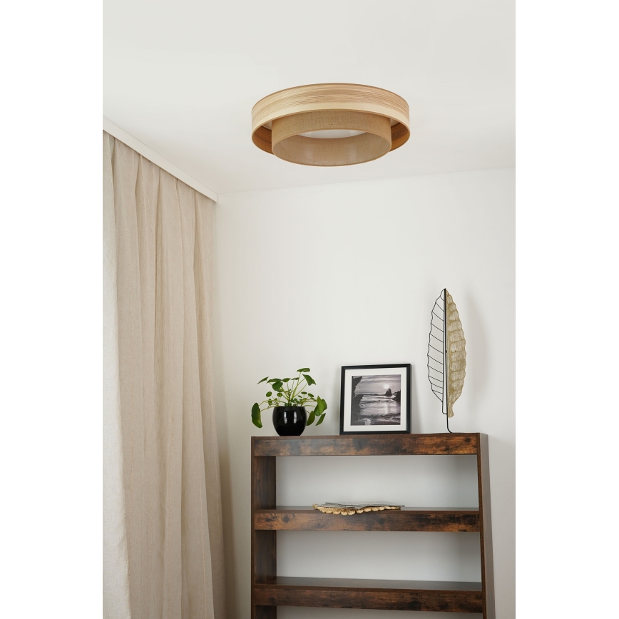 Brilagi - Lámpara de techo LED MONTANA BOHO LED/26W/230V Ø 60 cm marrón