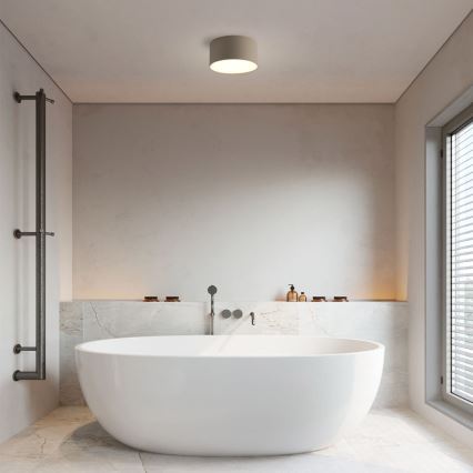 Brilagi - Plafón de techo para baño FORIS LED/14W/230V Ø 12 cm beige IP44