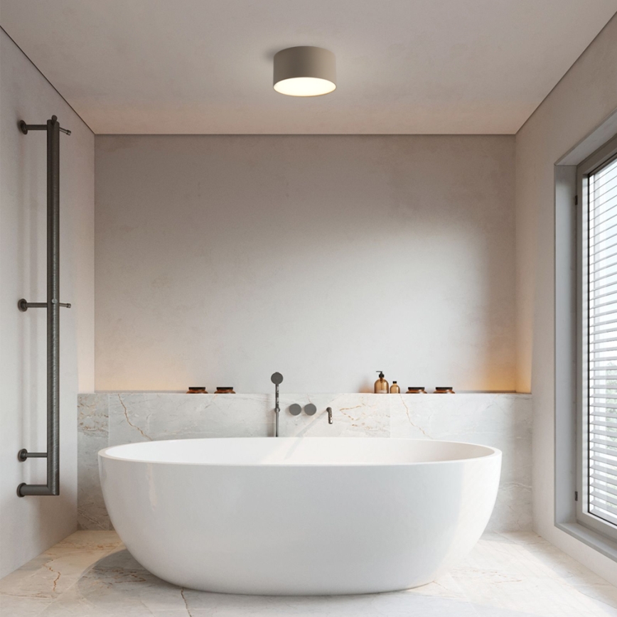 Brilagi - Plafón de techo para baño FORIS LED/14W/230V Ø 12 cm beige IP44