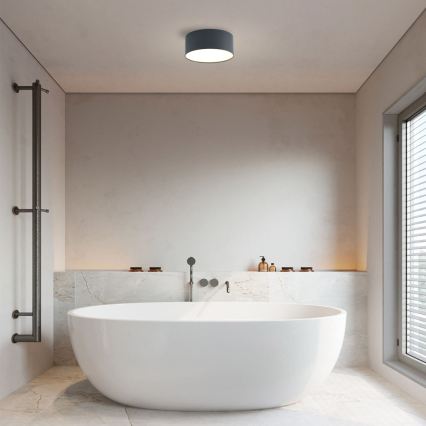 Brilagi - Lámpara de techo LED para baño FORIS LED/20W/230V Ø 15 cm antracita IP44