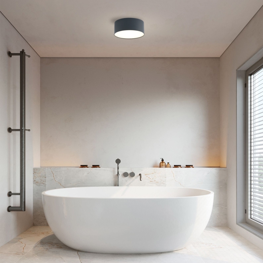 Brilagi - Lámpara de techo LED para baño FORIS LED/20W/230V Ø 15 cm antracita IP44