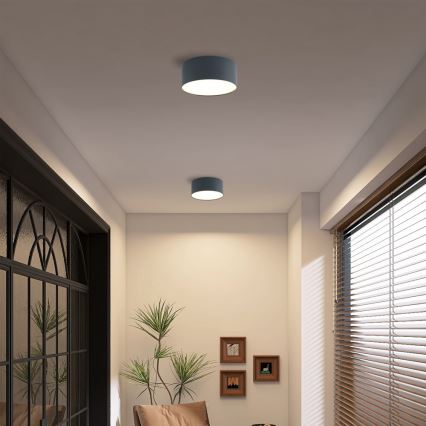 Brilagi - Lámpara de techo LED para baño FORIS LED/20W/230V Ø 15 cm antracita IP44