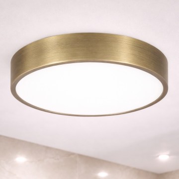 Brilagi - Lámpara de techo LED para baño POOL LED/36 W/230 V 3000/4000/5500 K Ø 40 cm IP54 latón