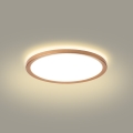 Brilagi - Lámpara de techo LED para baño ULTRA SLIM 18W/230V, Ø 30 cm, oro rosa, IP54